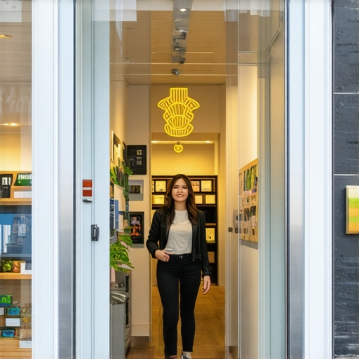 Professional images of a storefront, interior, and team for local SEO