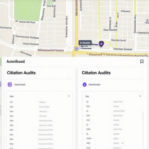 Screenshot of local SEO tools dashboard with Google My Business insights and citation management