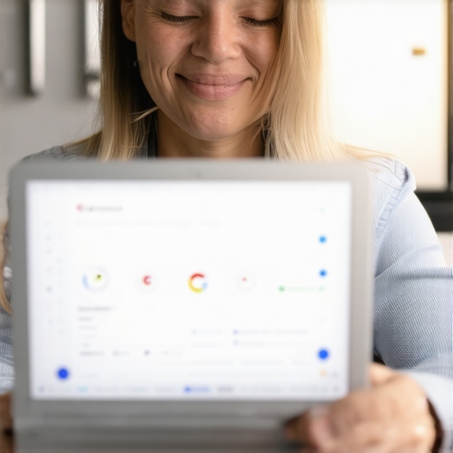 Person adjusting business listing on Google My Business