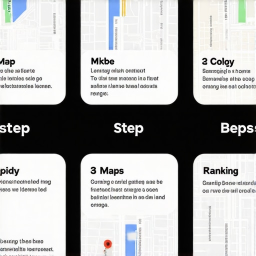 Local SEO Habits for Map Ranking Infographic illustrating key habits for improving Google Maps rankings