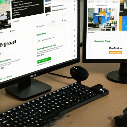 Desk with SEO tools monitoring Google Maps rankings.