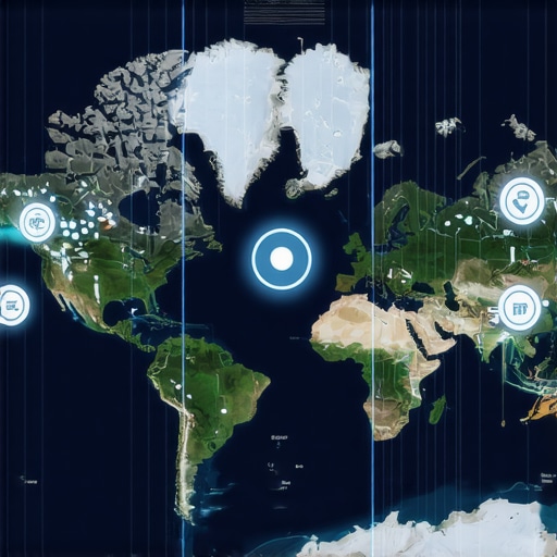 A digital map interface showcasing data layers, spatial accuracy, and AI filters for local SEO