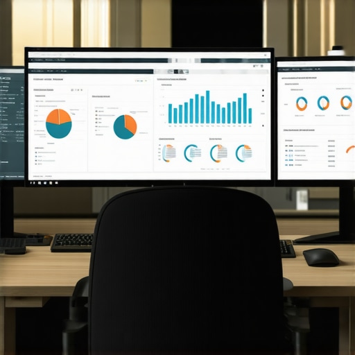 SEO professional analyzing map listing data on a computer