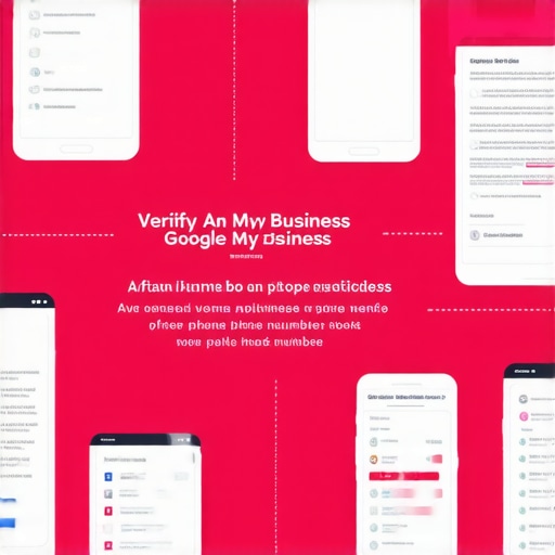 An infographic showing the process to verify and optimize GMB listing post phone update