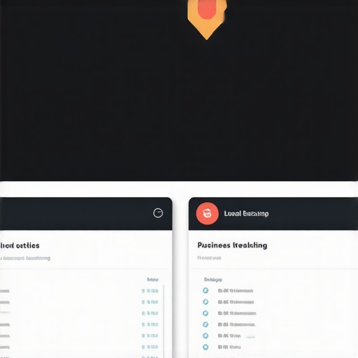 Google Maps dashboard with ranking metrics and diagnostic tools